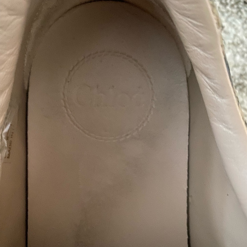 Chloé Python Print Leather Platform Sneakers Made in Italy Size 39 - Picture 11 of 12